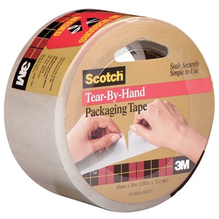 3M 2'' x 38 yds. Clear 3M 3842 Carton Sealing Tape, 6PK T9013842